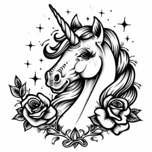 drawing unicorn